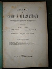 Annali di Chimica e di Farmacologia vol. III della serie 4ª (1886) P. Albertoni 