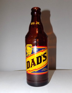 Vintage Dad's Big Junior Rootbeer Bottle. Richmond, MO.