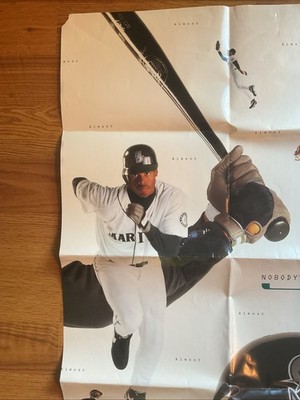 Vintage Ken Griffey Jr Nike poster Nobody's Perfect Full Size 1994
