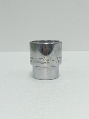 PROTO 5446 1-7/16 INCH STANDARD SOCKET 1/2 IN DRIVE PROFFESSIONAL SAE USA