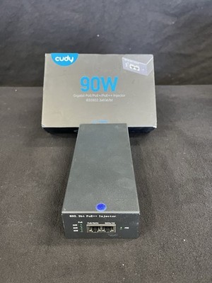 CUDY 90W Gigabit POE/POE+/POE++ Injector 10/100/1000Mbps POE400