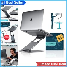 Adjustable Laptop Stand Extra Tall 20 Inch Riser Aluminum Foldable Portable