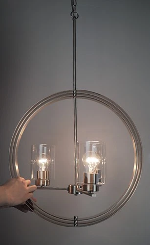 Maxim 25254CL Sentinel 3 Light 21"W Pendant - Picture 6 of 13