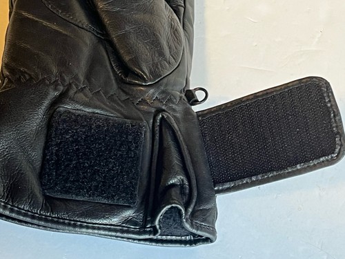 Harley Davidson Mens Black Leather Gauntlet Motorcycle Riding Gloves Lined Small - Picture 8 of 13