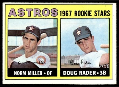 1967 Topps #412 Astros 1967 Rookie Stars Norm Miller/Doug Rader Houston Astros