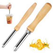 2 Pack Straw Puncher for Plastic Lids, Straw Hole Puncher for Plastic Lids, L...