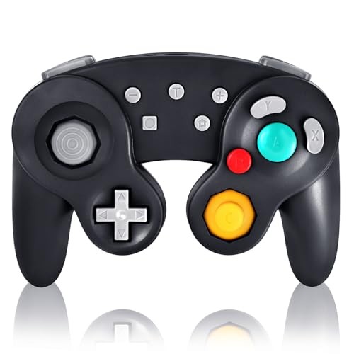 [KSGAMER] Switch Pro GameCube-Style Controller Turbo Vibration Function Black