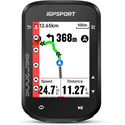 Wireless GPS Bike Computer with Navigation 2.4 Inch Screen Bluetooth ANT+ IPX7