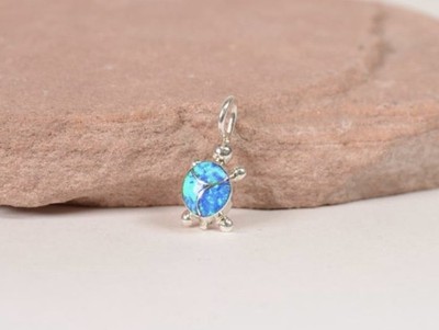 Navajo Silver Overlay Stone Turtle Pendant By Verona Yetsattie