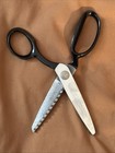 Vintage Clauss Pinking Zig Zag Cut Shears  Heavy Duty Scissors Chrome Plated — photo 4