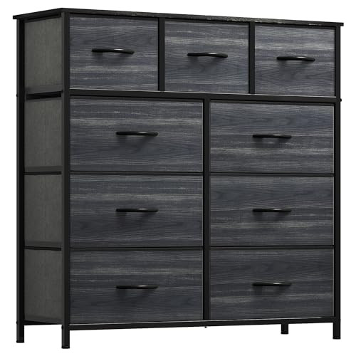 Dresser with 9 Drawers - Fabric Storage Tower, Organizer Unit for Living