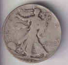 1942-S WALKING LIBERTY HALF DOLLAR 90% SILVER SAN FRANCISCO .50¢ UNITED STATES