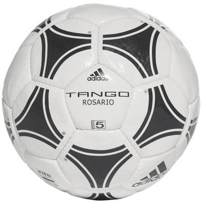 Adidas Fußball Tango Rosario weiß/schwarz handgenäht Trainingsball Gr. 3, 4, 5