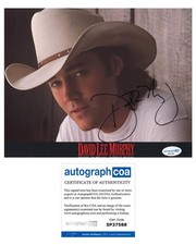 David Lee Murphy "Dust on the Bottle" Singer AUTOGRAPH Signed 8x10 Photo ACOA