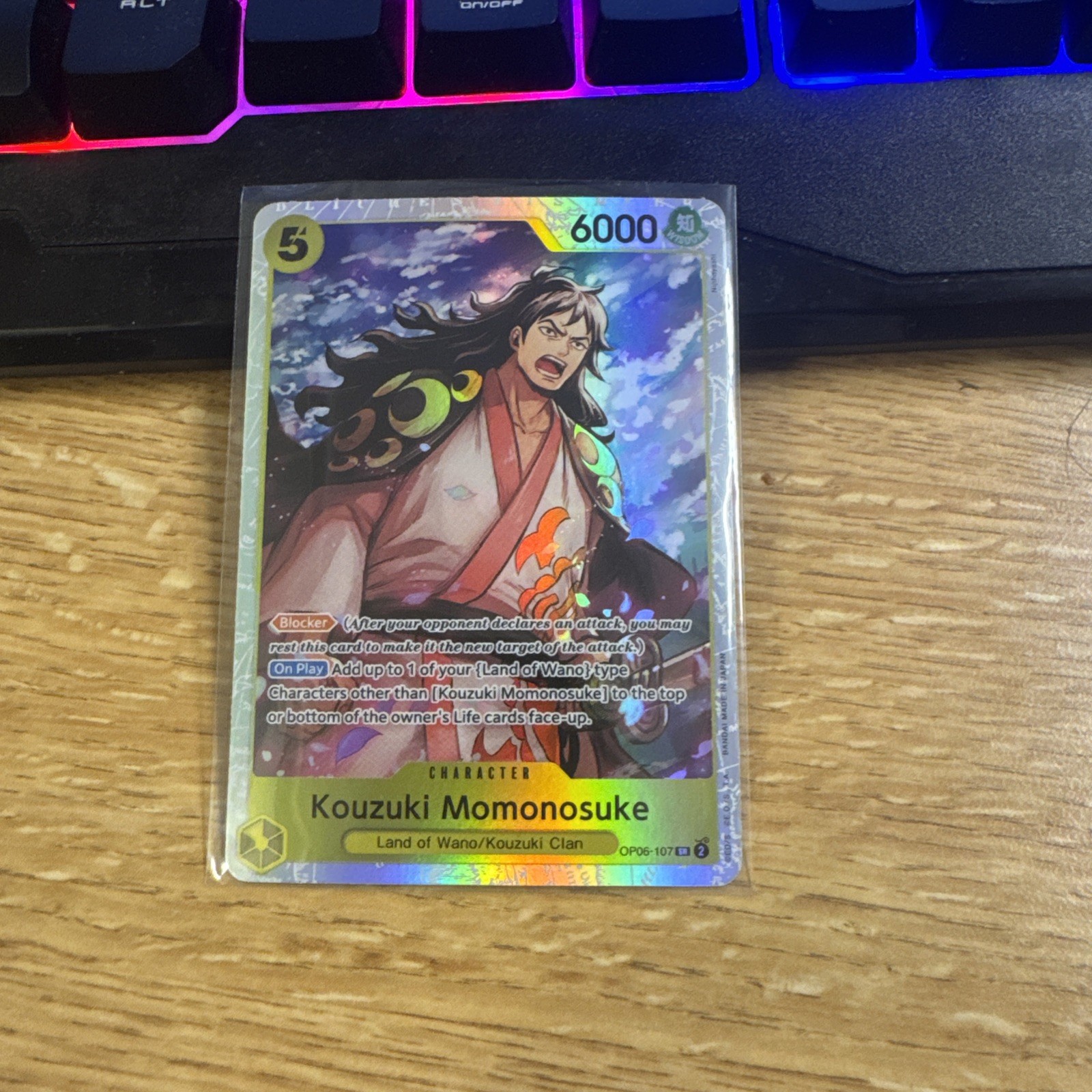 Kouzuki Momonosuke - One Piece CCG - OP06-107 SR - Wings Of The Captain NM