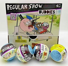 4x Regular Show Rigby Mordecai Blind Ball Figure New Official Exclusive Sealed