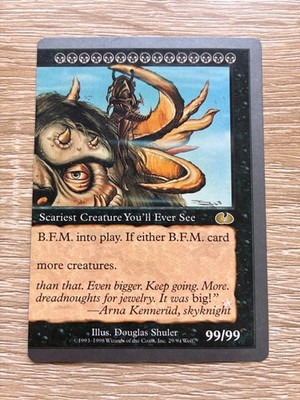 Magic The Gathering MTG B.F.M. (Big Furry Monster) (rechts) - ungeklebt #029