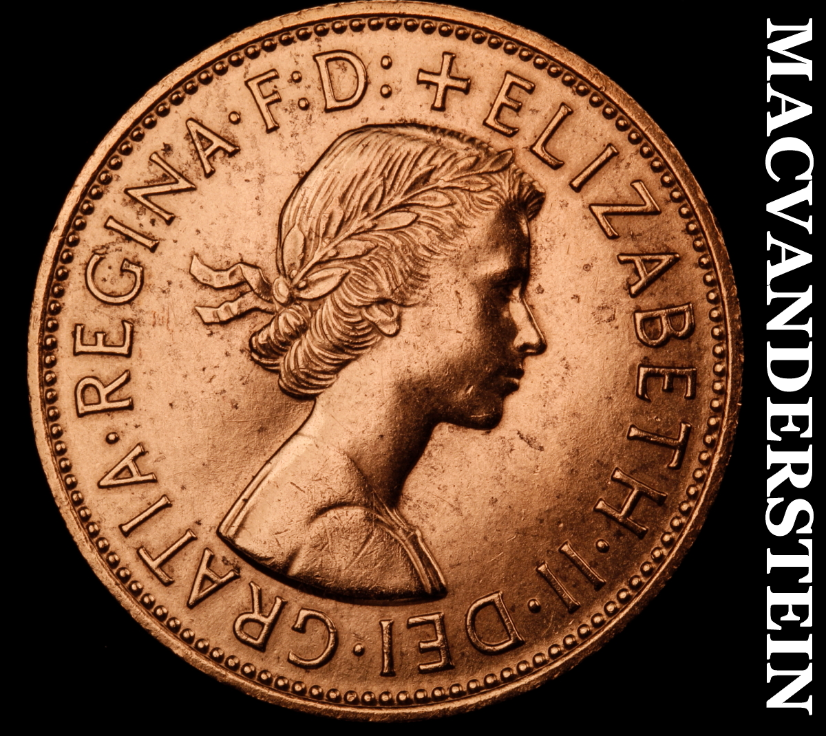 Great Britain: 1967 One Penny - Choice Gem Brilliant Unc No