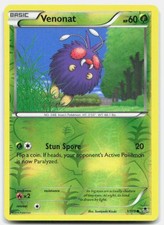 Phantom Forces Venonat 1/119 MP Pokemon Reverse Holo Common Tcg Card