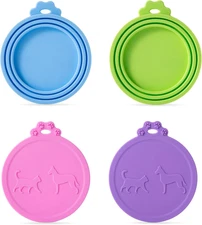 4 Pack Pet Food Can Covers Universal Cat Dog Food Can Lids 1 Fits 3 Standard Siz