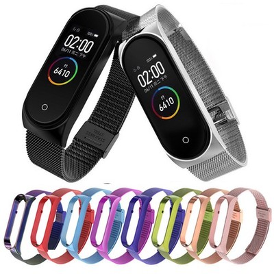 Gift Band For Xiaomi Mi 5/6 Sports Breathable Replaceable Stainless Strap Steel