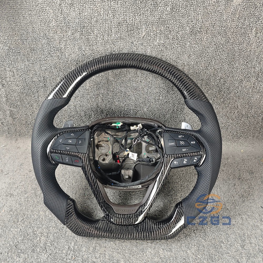 Real Carbon Fiber  Steering Wheel For Jeep Grand Cherokee 2014-2021 NO SRT