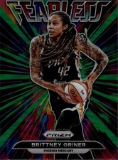 2022 Panini Prizm WNBA #9 Brittney Griner Fearless Prizms Green