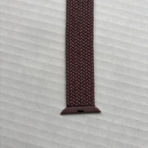 Bracelet universel Apple Watch caoutchouc marron clair extensible taille moyenne - Photo 5 sur 6