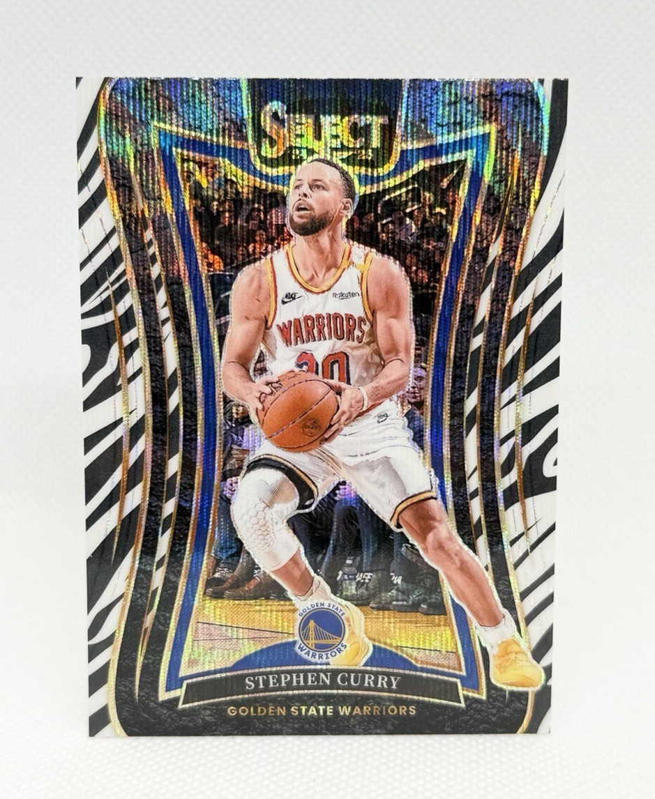 2024-25 Panini Select Stephen Curry Zebra Prizm Mezzanine #346 SSP