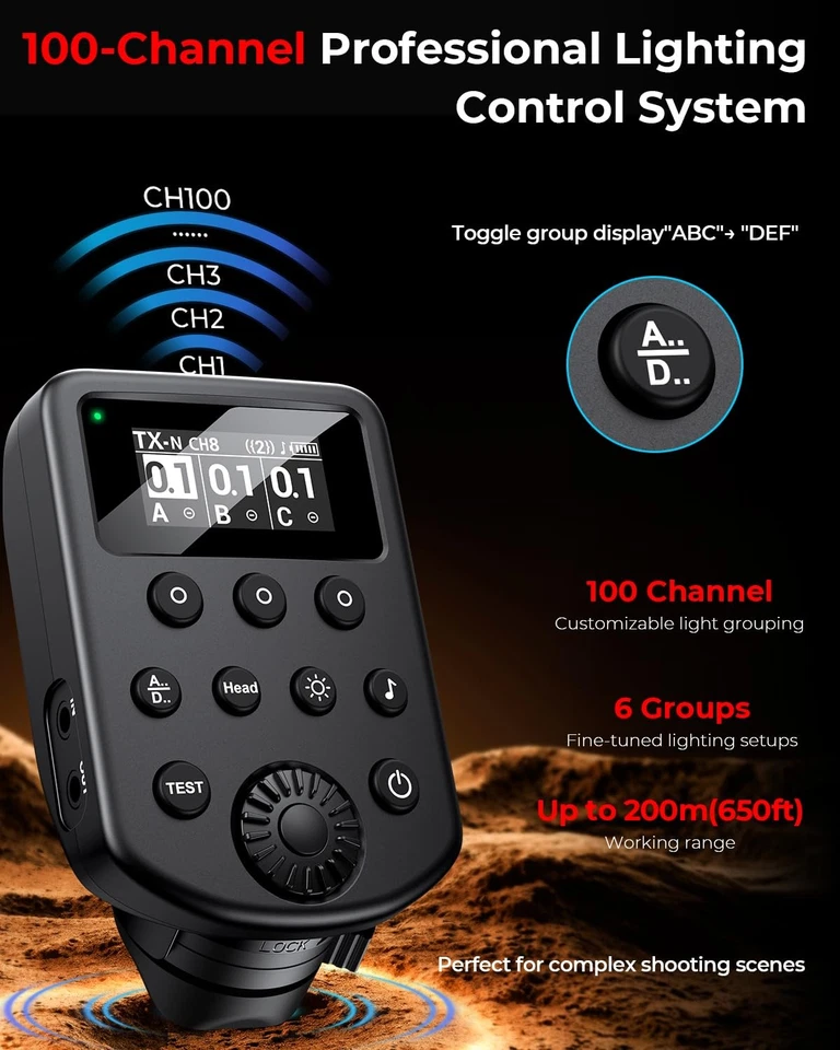 Upgraded Wireless Flash Trigger Transmitter for Profoto Air1/Air2 System,for ... - Image 3 of 4
