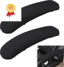 Vin Beauty Office Chair Armrest Covers, 2Pcs Removable Arm Rest Black 