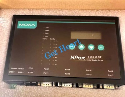 NEW Moxa NPORT 5650-8-DT RS232 422 485 Device Server DHL or FedEX or UPS #nm