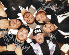 * GRUPO FRONTERA * signed 8x10 photo * PAYO SOLIS * EL COMIENZO * COA *