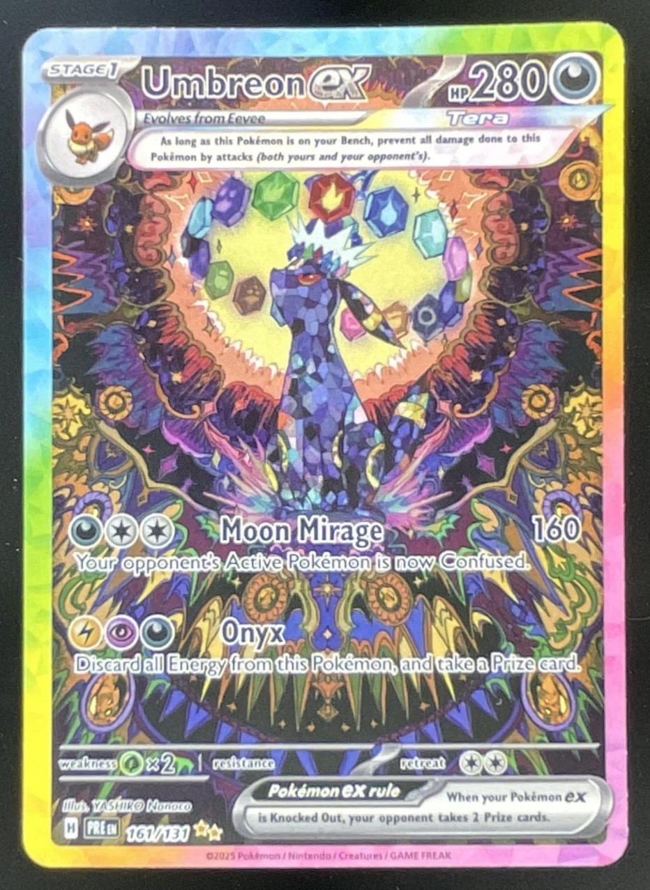 2025 Pokemon Prismatic Evolutions #161/131 Umbreon ex