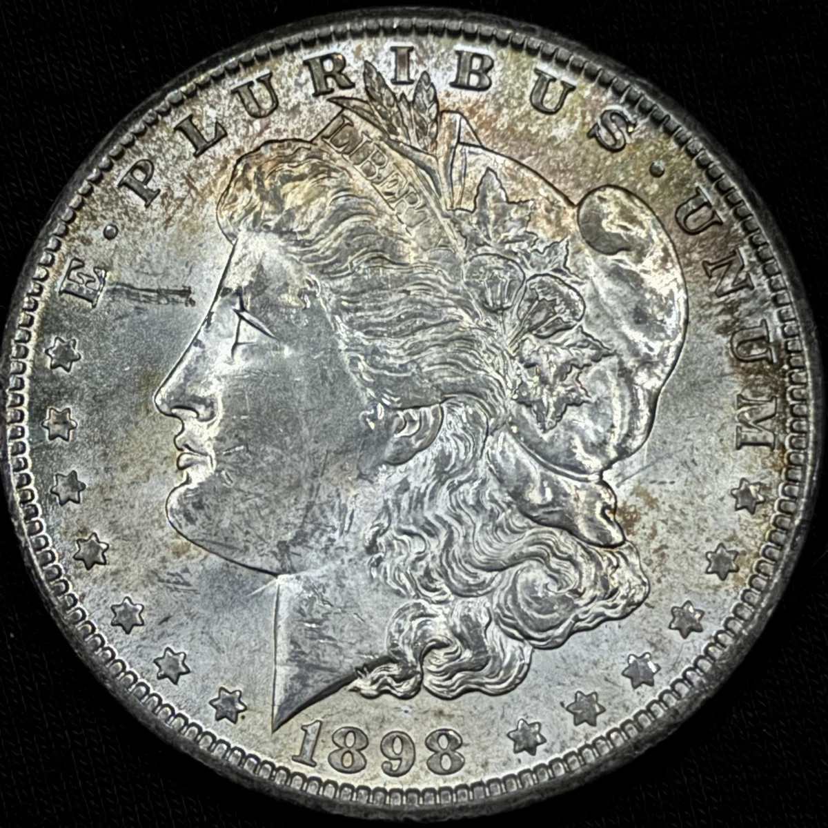 1898年 米ドル 99.9% シルバー  本物 1898年 米ドル 99.9% シルバー 本物 Silver 1898 Year Morgan US