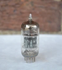 RCA 5751 Vacuum Tube from 1957 Black Plates Tests NOS Triple Mica Support Posts