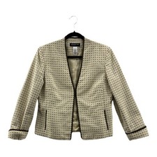 Jones New York Collection Blazer Career Office Open Front Jacket Size 10
