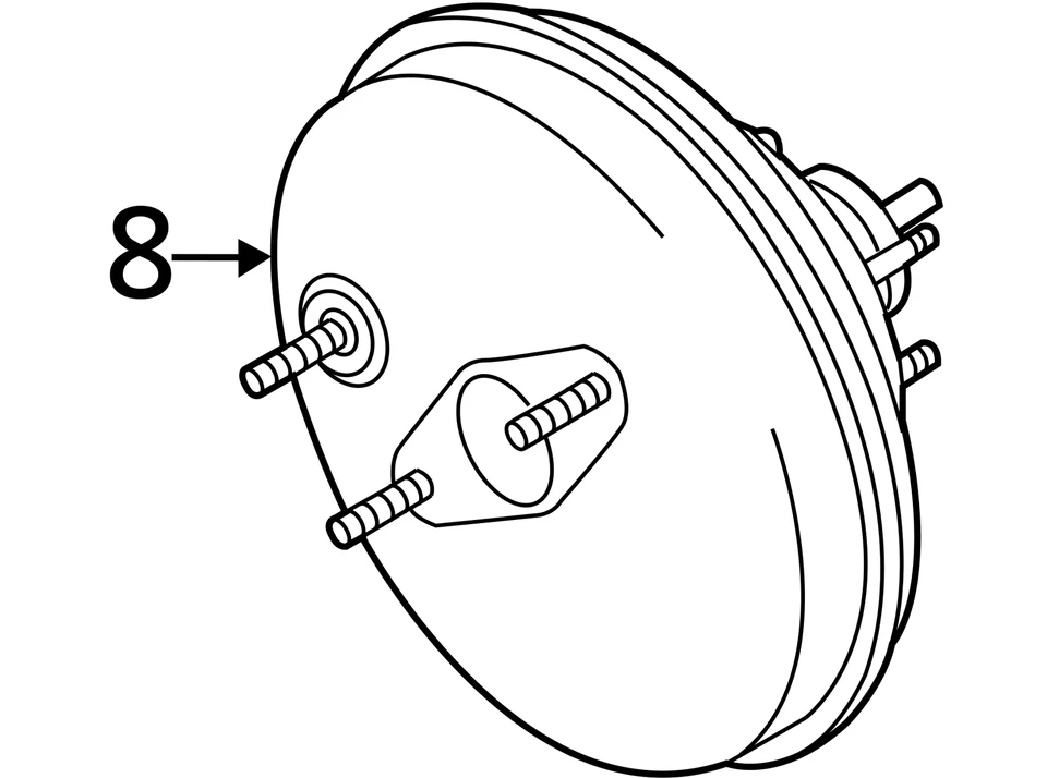 Power Brake Booster Fits 11-14 MAZDA 2 1363262 Foto 3 de 3