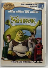 Shrek DVD Full-Screen Mike Myers Eddie Murphy Cameron Diaz John Lithcow 2003