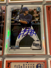 ALIKA WILLIAMS AUTOGRAPHED SIGNED 2020 BOWMAN CHROME DRAFT REFRACTOR CARD RAYS