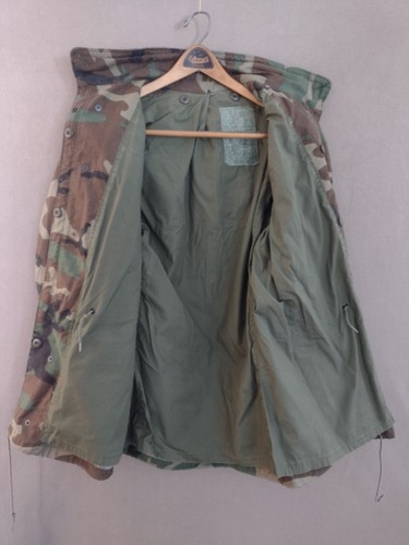 Vintage M65 Military Jacket Mens Small Tall Cold Weather Field Woodland Camo - Picture 4 of 11