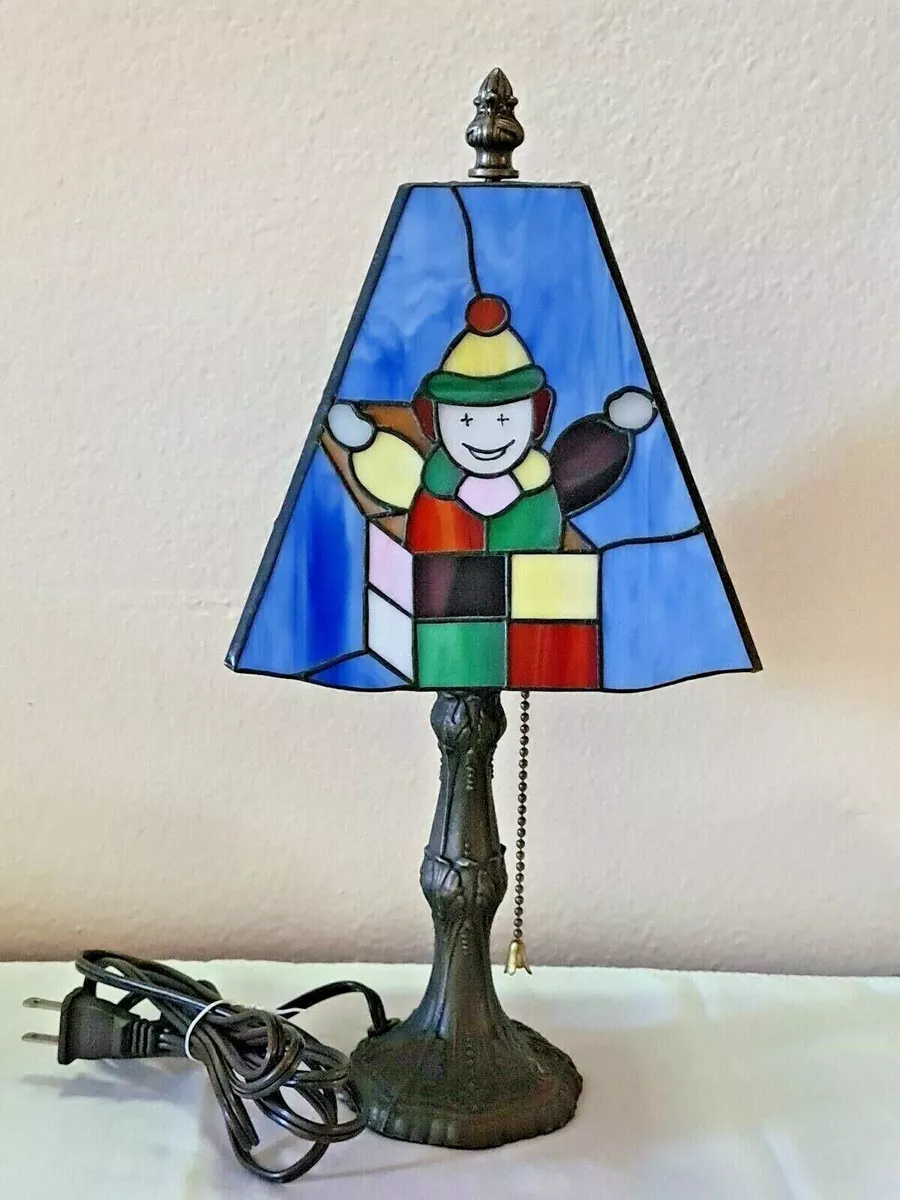 Tiffa Mini Lamp Stained Glass Desk Lamp Vanity Lamp Metal Tree Base Tiffany Lamp