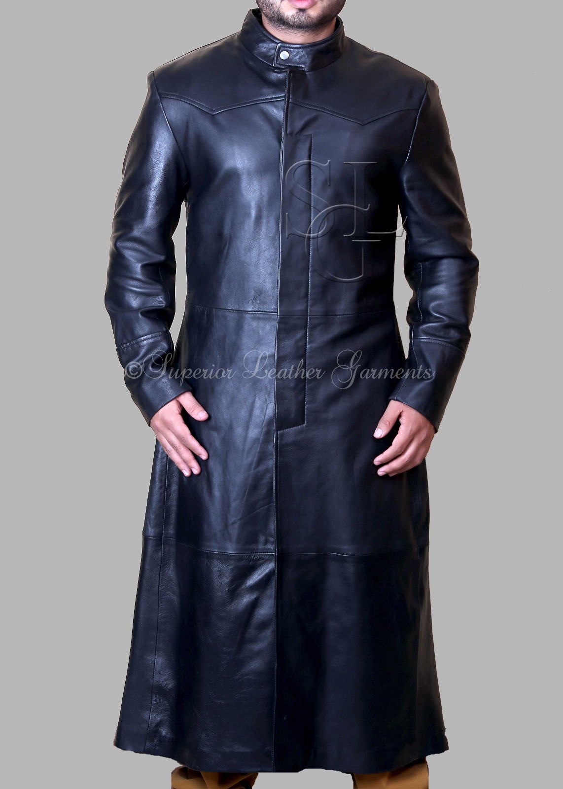 Soft Leather Trench Coat Jacket | eBay
