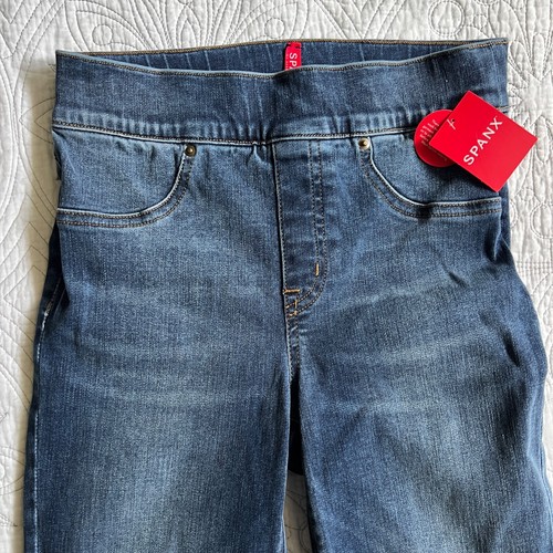 Neu SPANX 128 $ Distressed Skinny Jeans XS Denim Legging 20203R Medium Wash - Bild 9 von 15