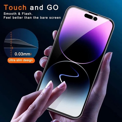 For iPhone 14 13 12 11 Pro Max Glass Privacy Tempered Screen Tempered Case - Picture 6 of 19