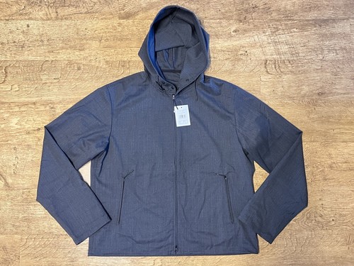 Y-3 CLASSIC REFINED WOOL STRECH HOODED WINDBREAKER MEDIUM GREY OVERSIZED RRP£300 - Picture 5 of 10