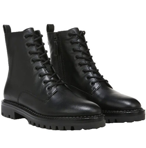 Vince Havana Notch Ankle Booties Black Leather Size 9M EU 39  display picture 2