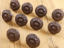 10 Ornate Drawer Knobs Pulls Handles Rustic Cast Iron Kitchen Cabinet Flower