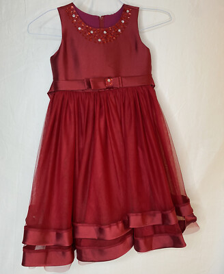 green emerald velvet dress Stretch Lace Tulle Velvet Trim Girl Party Dress Plus Size by AS528+ Kids Dream main image 1