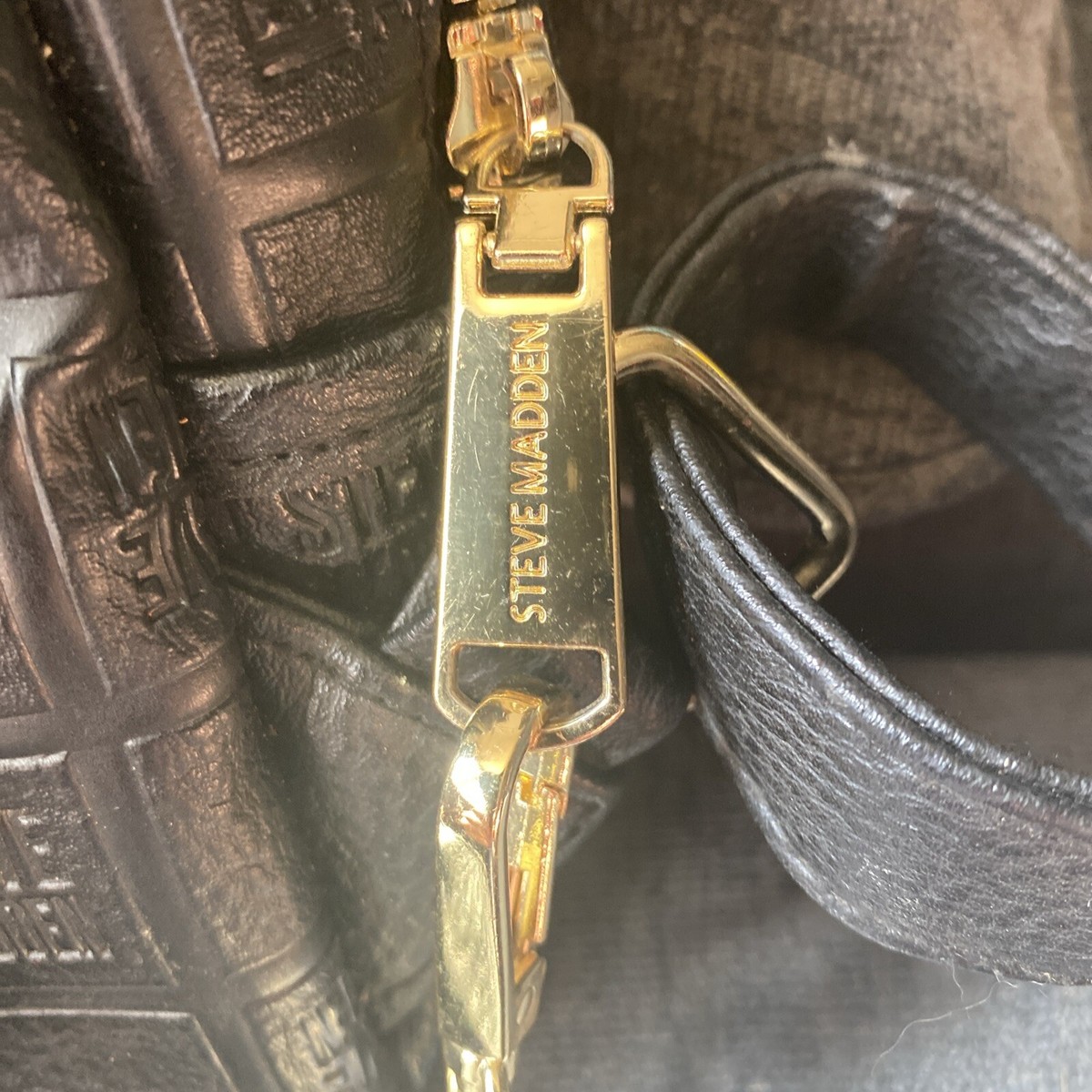 Backpack Steve Madden All over Logo small backpack gold trim NWT Steve Madden Backpack Brown Bags & Handbags for Women for  main image 4